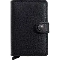 Secrid Mini portafoglio in saffiano, colore nero