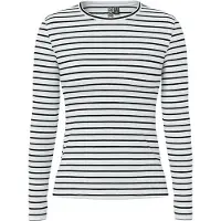 Pieces Top A Maniche Lunghe | Bianco | XS