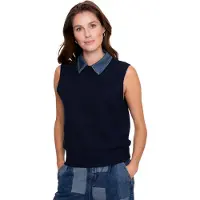 Geisha Spencer Navy + Denim Collar Taglia: S | Camicie Outlet | Donna | Blu