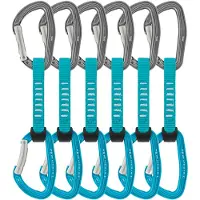 Petzl - Set da 6 rinvii Djinn Axess - Set 6 Djinn Axess Turchese - Taglia 11 cm - Blu