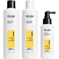 Nioxin System 1 Kit Trattamento Capelli naturali leggermente diradati 3 unità — Kit trattamento capelli