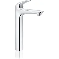GROHE QuickFix Wave miscelatore girevole alto per lavabo con scarico push-open cromo