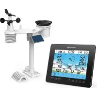 Bresser - 13247 - Stazione meteorologica WLAN 4CAST PRO, 7 funzioni, alimentazione solare