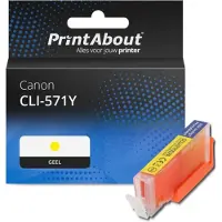PrintAbout Cartuccia compatibile Canon CLI-571Y - Giallo