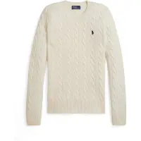 Ralph Lauren Maglia a girocollo in lana e cashmere con logo ricamato