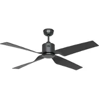 CasaFan Ventilatore da soffitto Eco Ventos, grigio, metallo, IP44, CC, Wi-Fi
