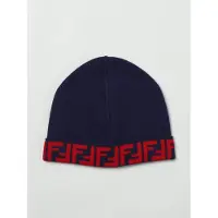 Fendi Cappello FF in lana con monogram jacquard