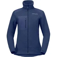 Norrøna Women's Trollveggen Warm3 Jacket Giacca in pile Donna (M, blu)