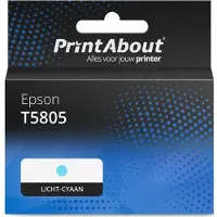 PrintAbout Cartuccia compatibile Epson T5805 - Ciano chiaro