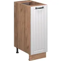 Vicco Armadio cucina dispensa alto Fame-Line Bianco rustico 30 cm , PL Rovere, Model 57076