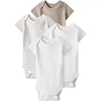 TWO SOON Tutina / body per bambino beige / bianco