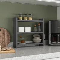 Skye Decor , Cosmic - Antracite, mensole da cucina, antracite, 44 x 10 x 40 cm