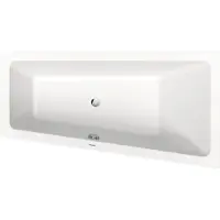 Duravit No.1 baignoire encastrée, trapèze, 1500x800mm, 1 pente de dossier à droite, blanc, 700505000000000, 700505000000000
