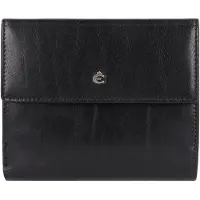 Esquire Toscana Portafoglio Protezione RFID Vera Pelle 12 cm nero