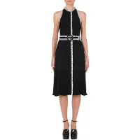 Moschino Charmeuse Dress Crochet Details Black Taglia: 42 | Abiti in T-Shirt Outlet | Donna | Nero