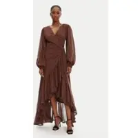 Guess Marciano By Elsa Wrap Flare Dress Cioccolata Taglia: 38 | Maxi abiti Outlet | Donna