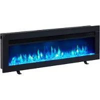 IN & OUT HOUSE GmbH Camino elettrico da incasso BALDERIA Agnes 40 – Potenza termica fino a 1800 W, nero