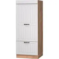 Vicco Mobile cucina dispensa Fame-Line Bianco country/Rovere dorato 60 cm, Model 56759