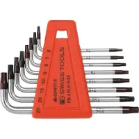 PB Swiss Tools Set di cacciaviti angolari, per TX, cromati, 8 pezzi