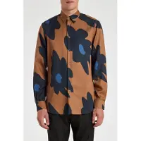 Paul Smith S/c Regular Fit Shirt Tan Taglia: S | Camicie Casual Outlet | Uomo