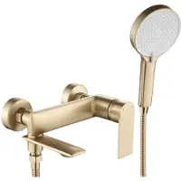 REA Miscelatore Vasca VENETA Brush Gold