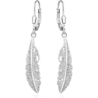 Beneto Orecchini piuma argento AGUC2391L — Orecchini