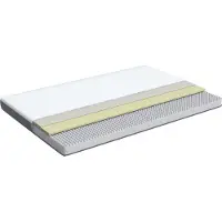 Beliani Materasso in schiuma 80 x 200 cm sfoderabile con cerniera di media durezza per la camera da letto