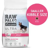 Raw Paleo Ultra Pork Mini Adult - cibo secco per cani - 2 kg