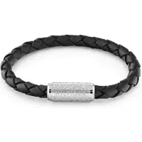Tommy Hilfiger Bracciale Pelle Nera 2790479 — Bracciale