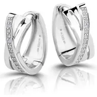 Modesi Elegant silver round Orecchini M23079