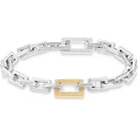 Tommy Hilfiger Bracciale In Acciaio Bicolore Massiccio — Bracciale