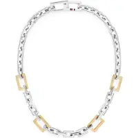 Tommy Hilfiger Collana Bicolore Massiccia In Acciaio — Collana