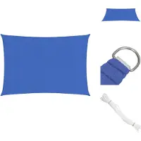 vidaXL Tenda da sole 160 g/m² Blu 2x4,5 m HDPE - Ombrelloni e tende da sole
