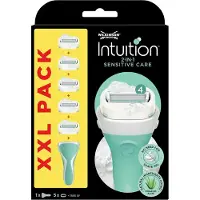 Wilkinson Sword Rasoio Da Donna Intuition 2In1 Sensitive Care + 5 Testine — Rasoio