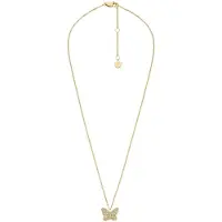 Fossil Elegant gold-plated Collana with crystals Butterfly JF04920710