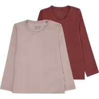 Minymo Kid's Blouse L/S (2-Pack) Maglia a manica lunga Bambini (62, fuchsia)