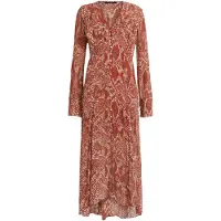 AllSaints Liana Waimea Dress Red Clay Taglia: 6 | Abiti in T-Shirt Outlet | Donna | Rosso
