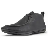 Camper per donna. K400805-003 Stivaletti alla caviglia in pelle nera Nina a destra (39), Nero, Basso, Stringhe, Casual