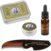 Captain Fawcett Ricki Hall's Kit Barba Olio 10 ml + Cera Baffi 15 ml