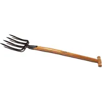Krumpholz Forca a vanga con molla, 4 rebbi a lancia; lunghezza rebbi 255 mm, 1120 mm