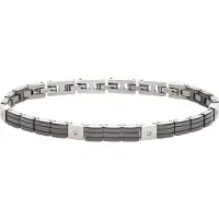 Breil Braccialetto nero / argento