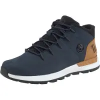 Timberland per uomo. TB0A5W3Z0191 Sneakers mid-cut in pelle blu navy Sprint Trekker con lacci (43.5), Basso, Stringhe, Casual, Sportivo, Out