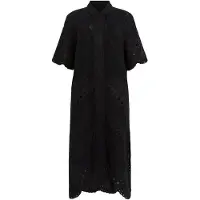 AllSaints Meria Broderie Dress Black Taglia: 6 | Abiti in T-Shirt Outlet | Donna | Nero