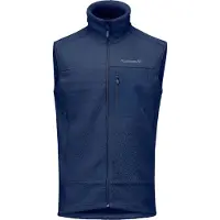 Norrøna Trollveggen Warm3 Vest Gilet in pile Uomo (S, blu)