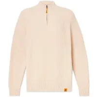 Timberland Williams River Textured 1/4 Zip Sweater Maglione Uomo (XXL, beige)