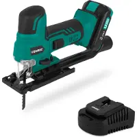 Vonroc Seghetto alternativo 20V - Impugnatura ergonomica sul corpo - | Batteria e caricabatterie rapido inclusi