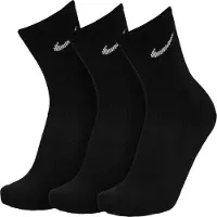 Nike Kid's Everyday Cushioned Crew Socks 3-Pack Calze casual Bambini (M - EU: 38-42, nero)