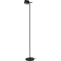 Lucide Lampada da terra minimalista nera, faretto dimmerabile per soggiorno e camera da letto, 130 cm, luce calda, LED 8W, GIAN