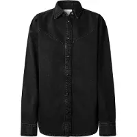 Pepe Jeans per donna. PL3051236 Camicia nera Odile (S), Nero, Casual, Cotone, Manica lunga