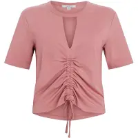 AllSaints Gigi Tee Ash Rose Pink Taglia: 2 | Maglie Sportivi Outlet | Donna | Rosa